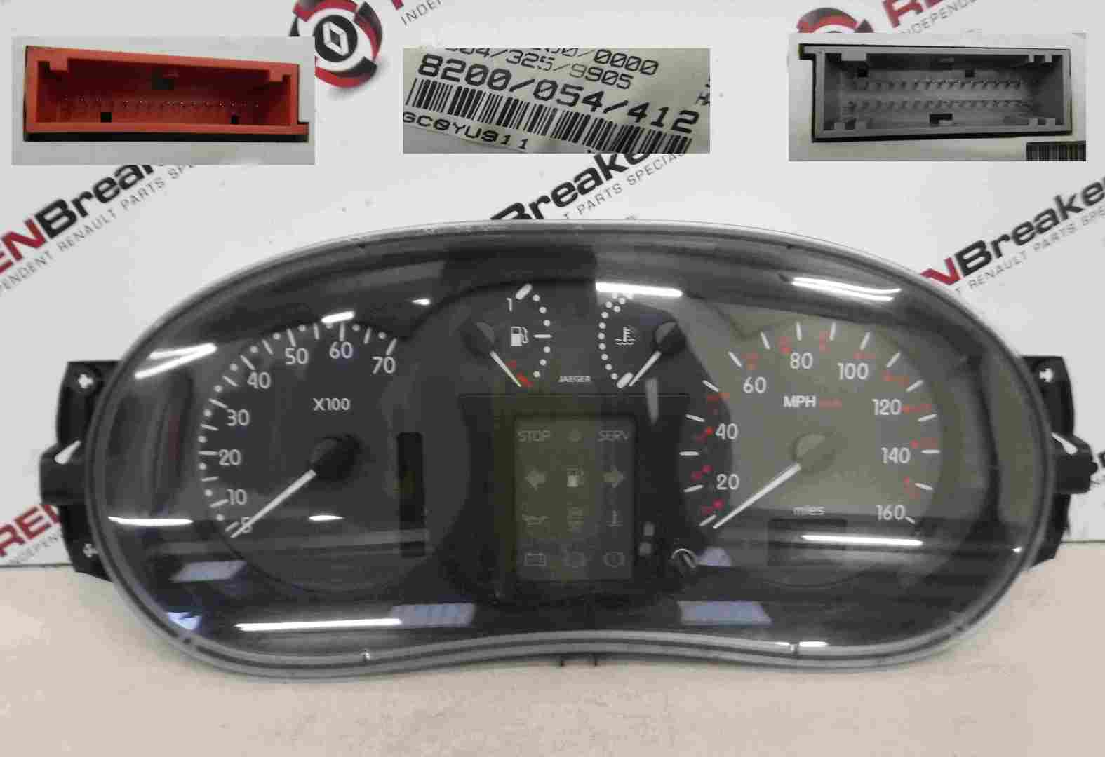 Renault Clio MK2 1998-2001 Instrument Panel Dials Gauges Clocks 83K Auto