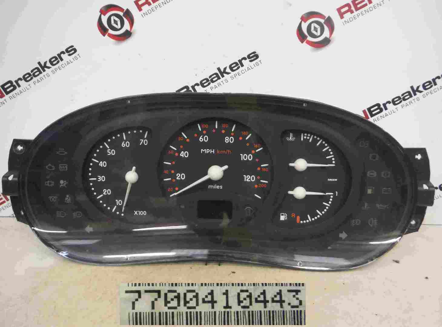 Renault Clio MK2 19982001 Instrument Panel Dials Gauges Speedo AUTO
