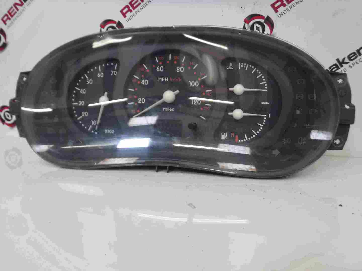 Renault Clio MK2 1998-2001 Instrument Panel Dials Gauges Speedo Clocks 168k