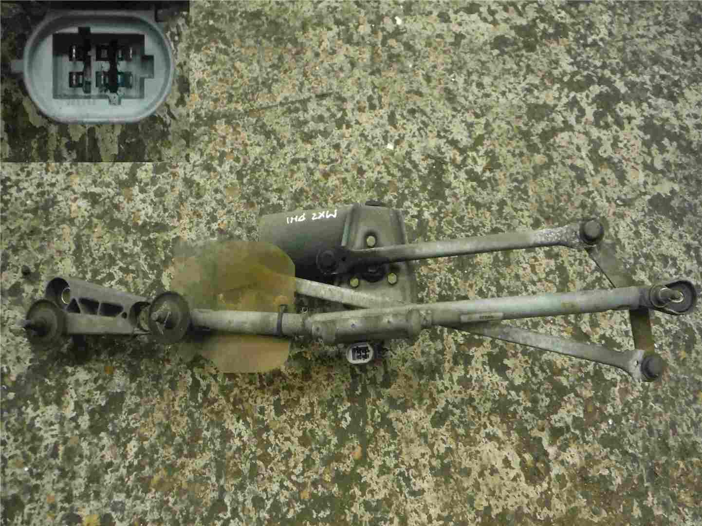 Renault Clio MK2 1998-2006 Windscreen Wiper Motor Linkage Grey Plug