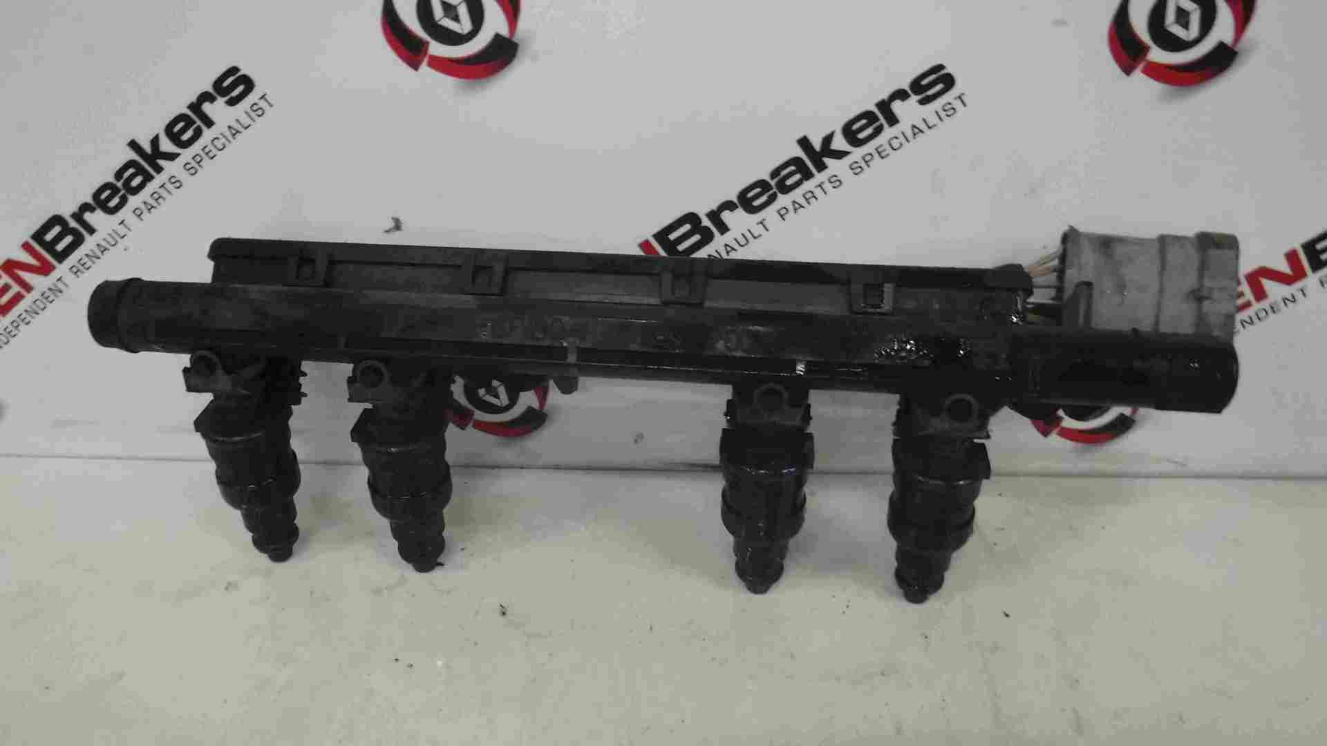 Renault Clio MK2 1998-2006 1.2 8v Purple Fuel Injectors + Rail 7700114546