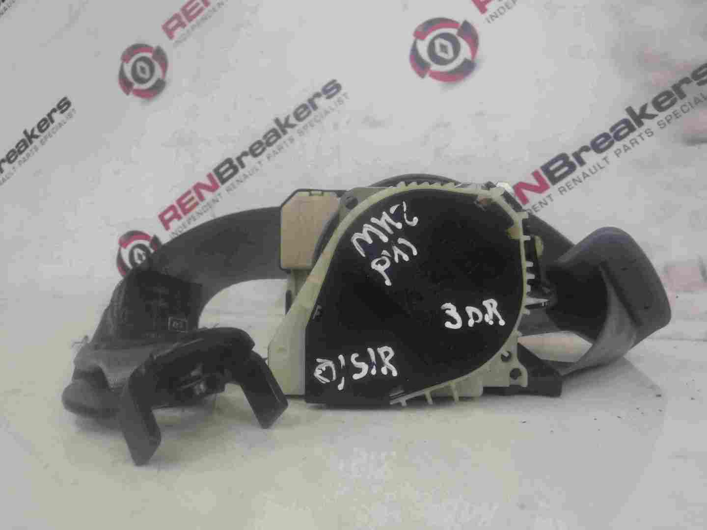 Renault Clio MK2 1998-2006 Drivers OSR Rear Seat Belt Light Grey 3dr