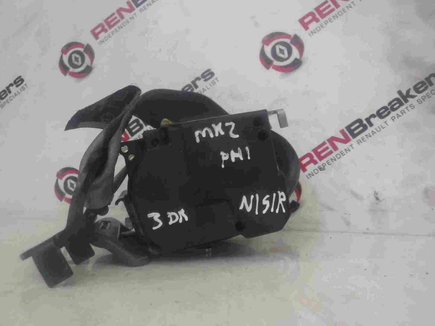 Renault Clio MK2 1998-2006 Passenger NSR Rear Seat Belt Light Grey 3dr