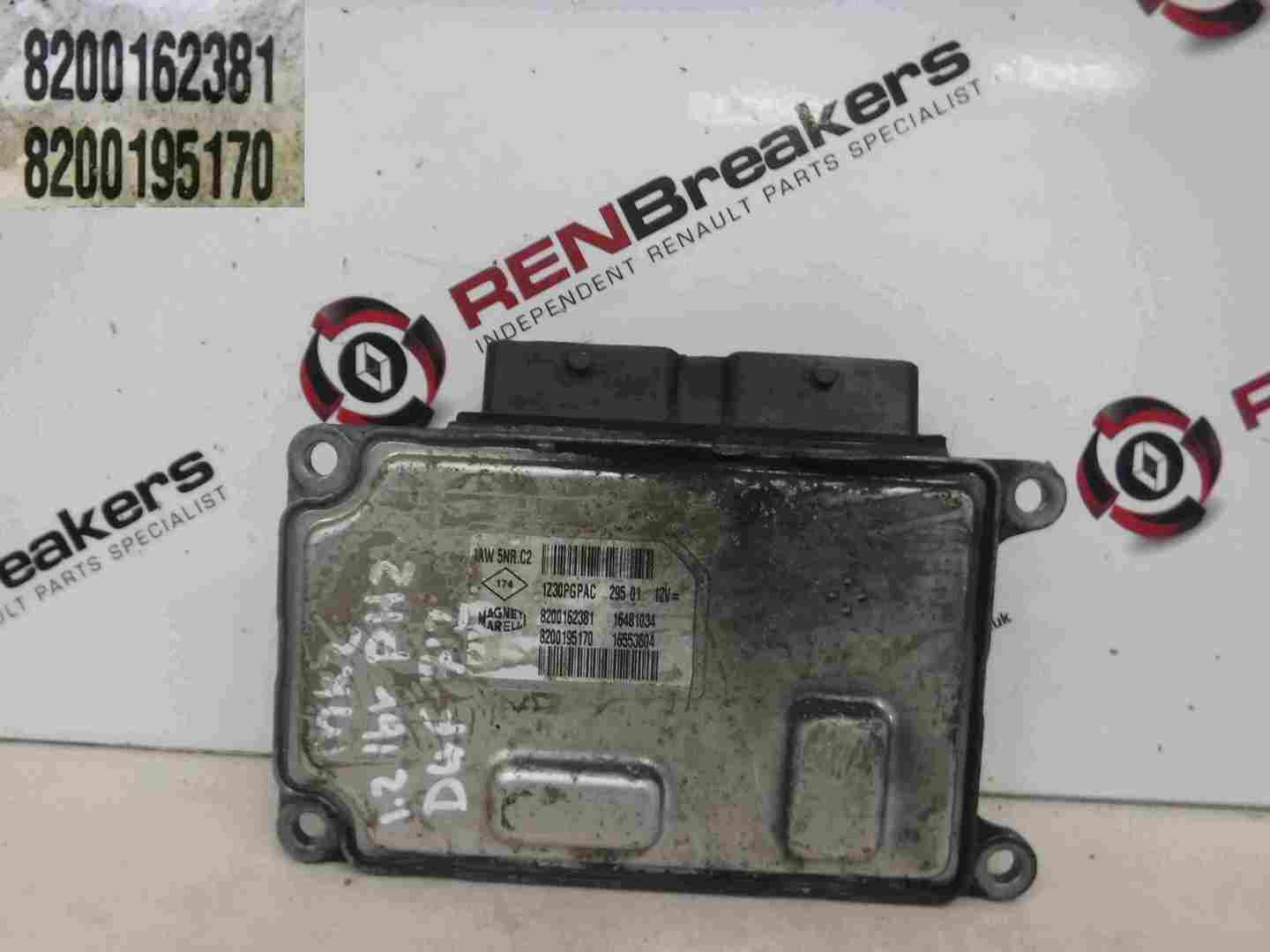 Renault Clio MK2 2001-2006 1.2 16v D4F 712 Engine ECU Engine Control Unit