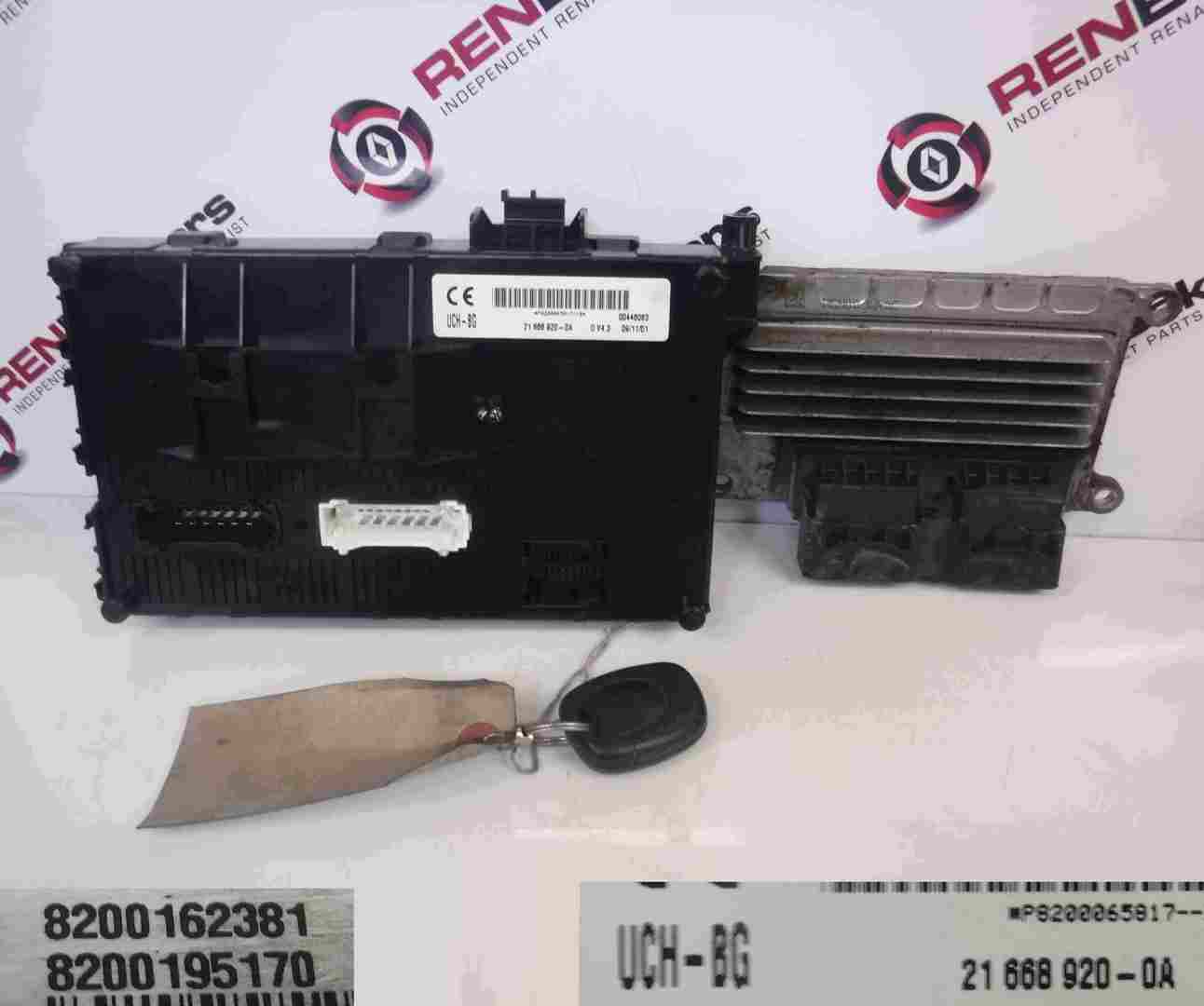 Renault Clio MK2 2001-2006 1.2 16v ECU SET UCH BCM Immobiliser + Key Fob