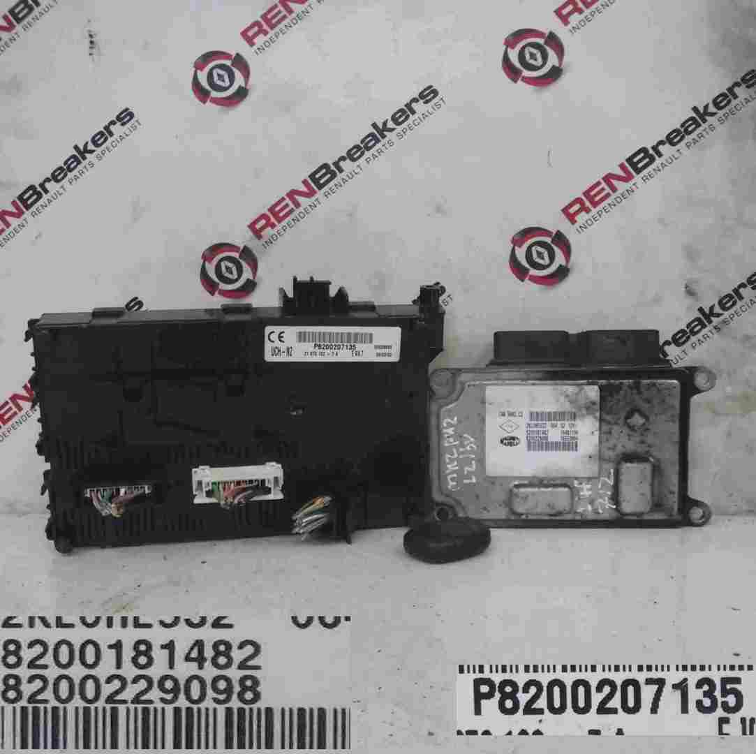 Renault Clio MK2 2001-2006 1.2 16v ECU SET UCH BCM Immobiliser + Key Fob
