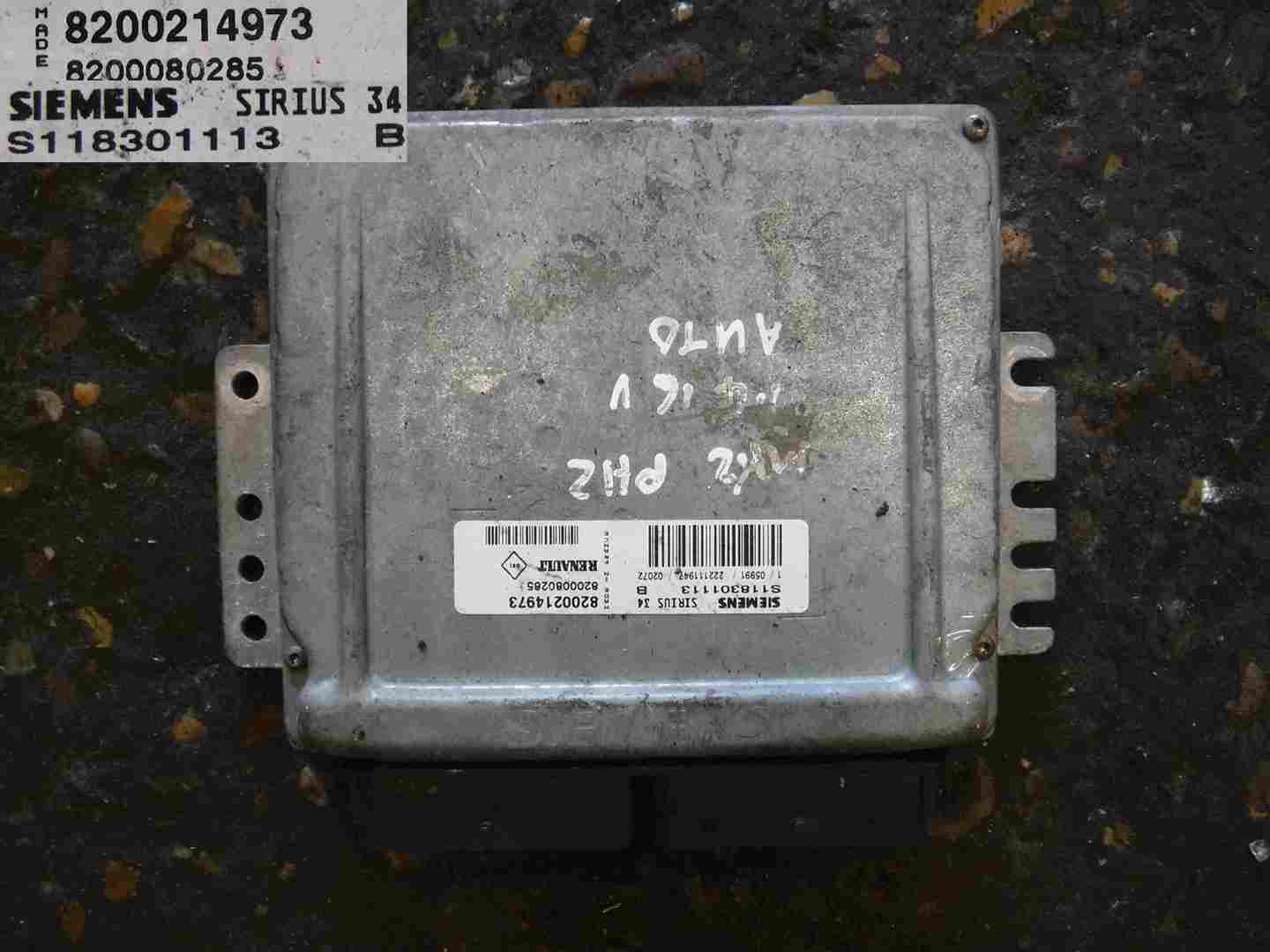 Renault Clio MK2 2001-2006 1.4 16v ECU Engine Control Unit 8200214973 8200080285