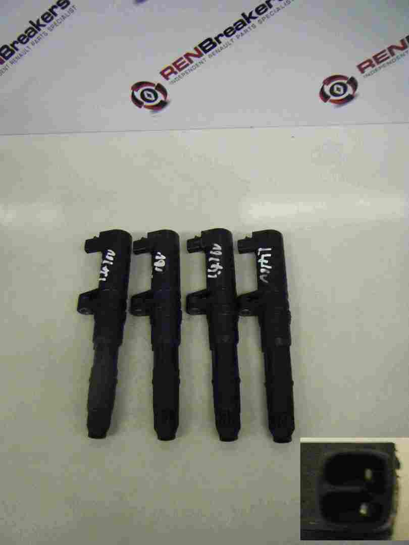 Renault Clio MK2 2001-2006 1.4 16v Ignition Coil Pack Pencil X4 set