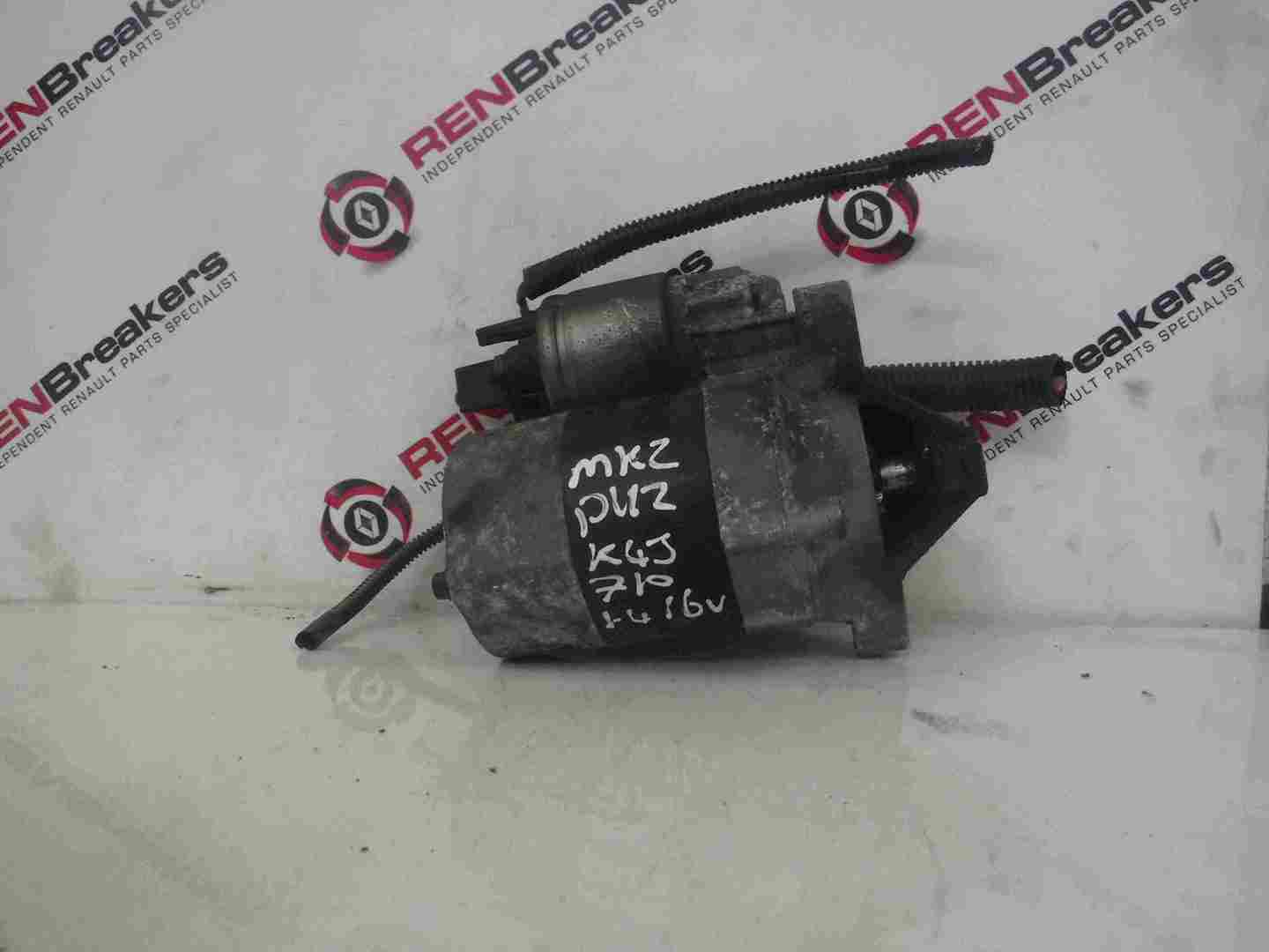 Renault Clio MK2 2001-2006 1.4 16v Starter Motor Starting K4J 710 8200266777