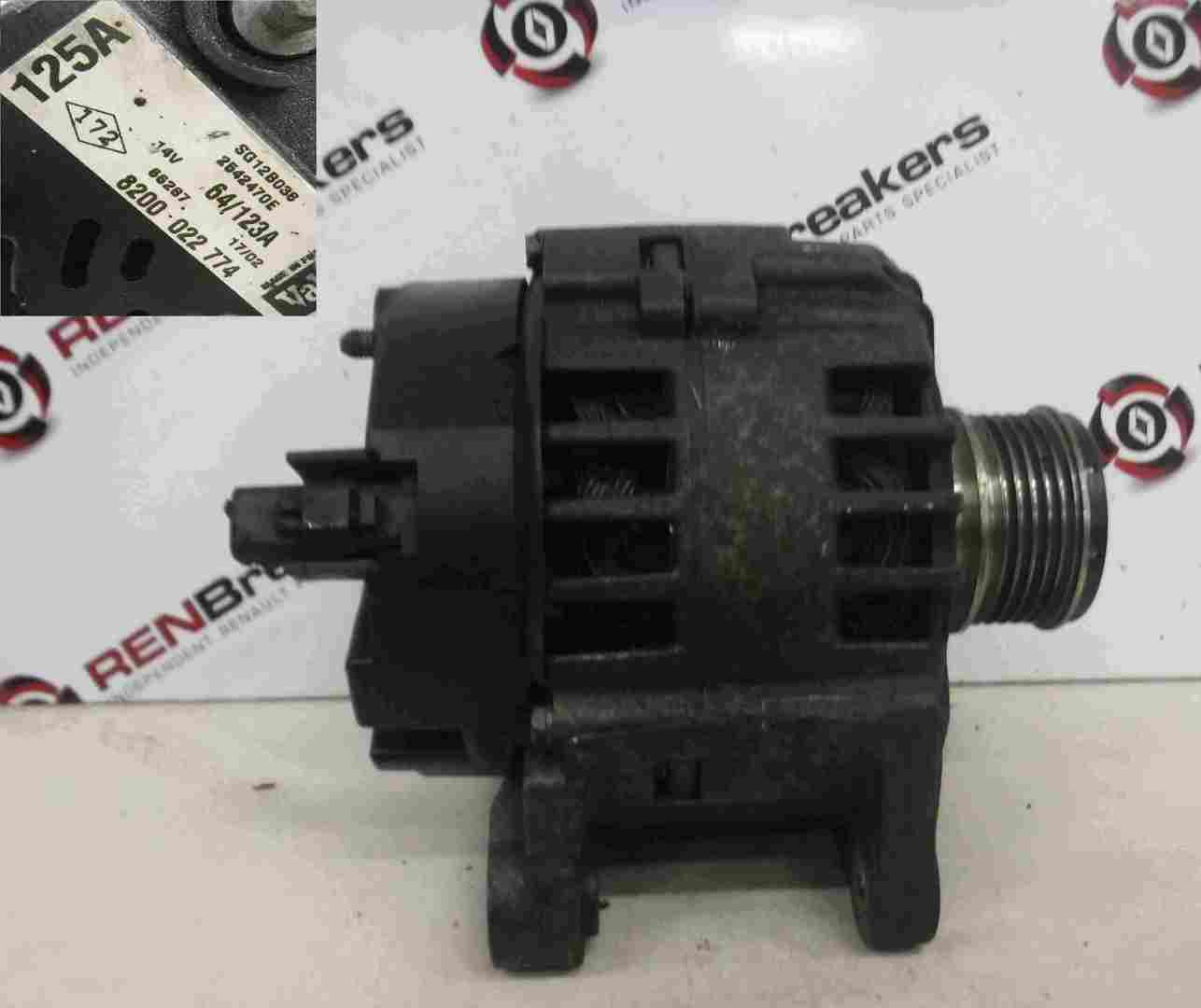 Renault Clio MK2 2001-2006 1.5 dCi Alternator 8200022774