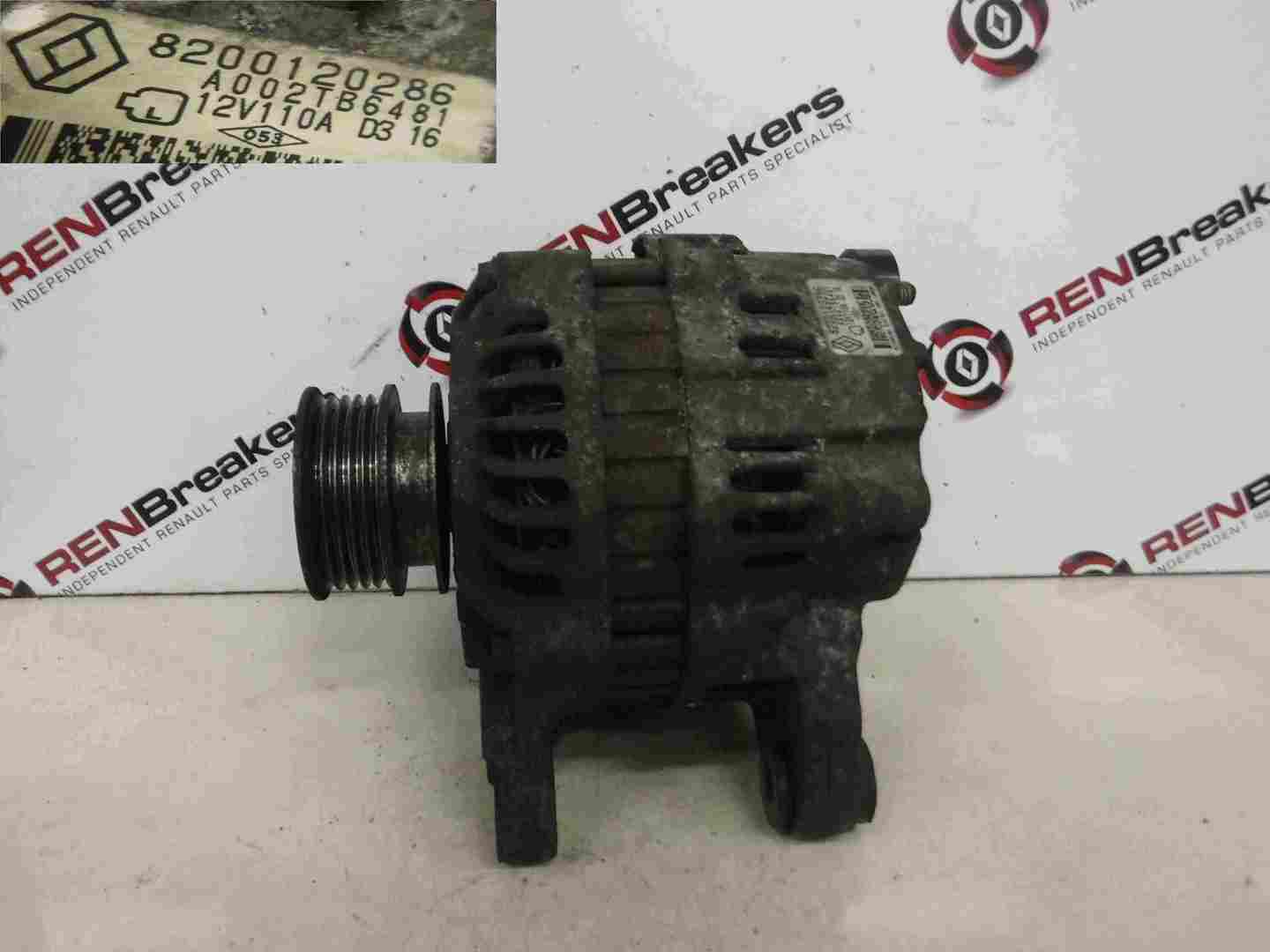 Renault Clio MK2 2001-2006 1.5 dCi Alternator Kangoo 1.5dci 8200120286