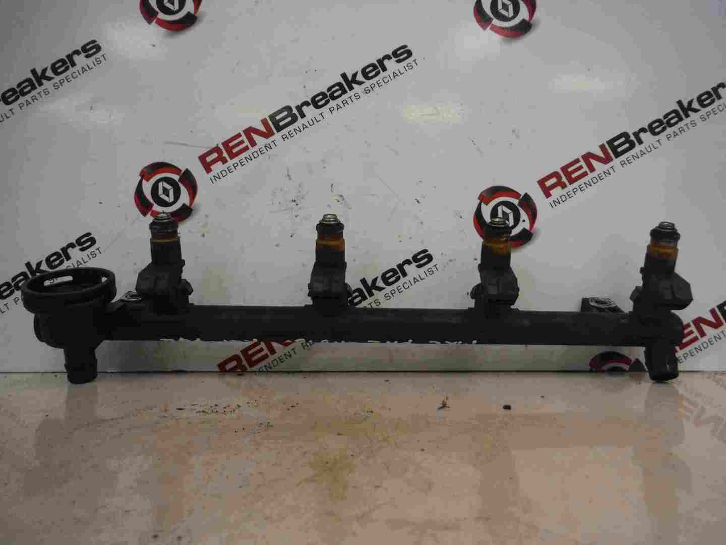 Renault Clio MK2 2001-2006 1.6 16v Fuel Injectors X4 Set   Rail 7700112519