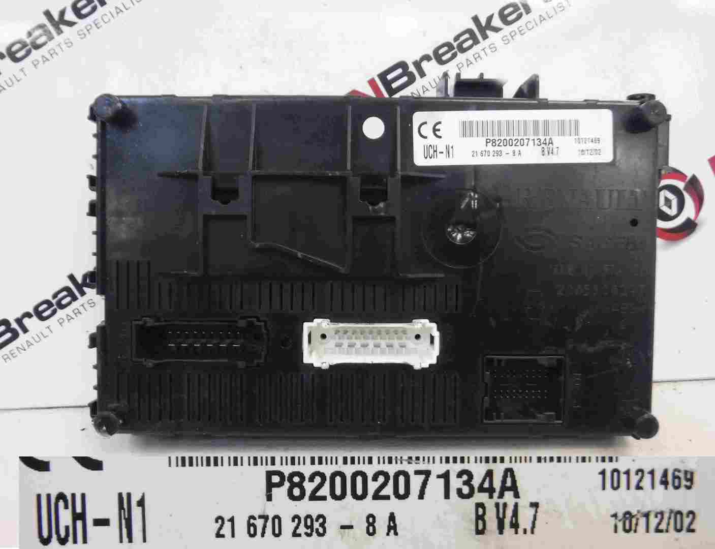 Renault Clio MK2 2001-2006 Dashboard UCH BCM BSI Relay Fuse Box N1 8200207134