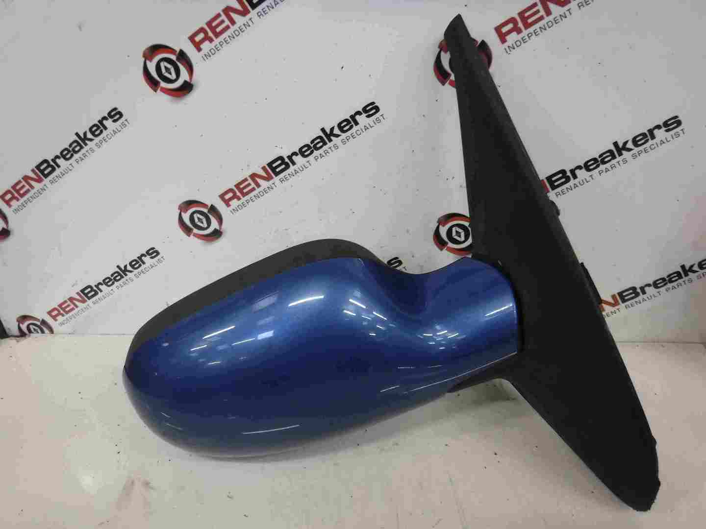 Renault Clio MK2 2001-2006 Drivers OS Wing Mirror Blue TED48