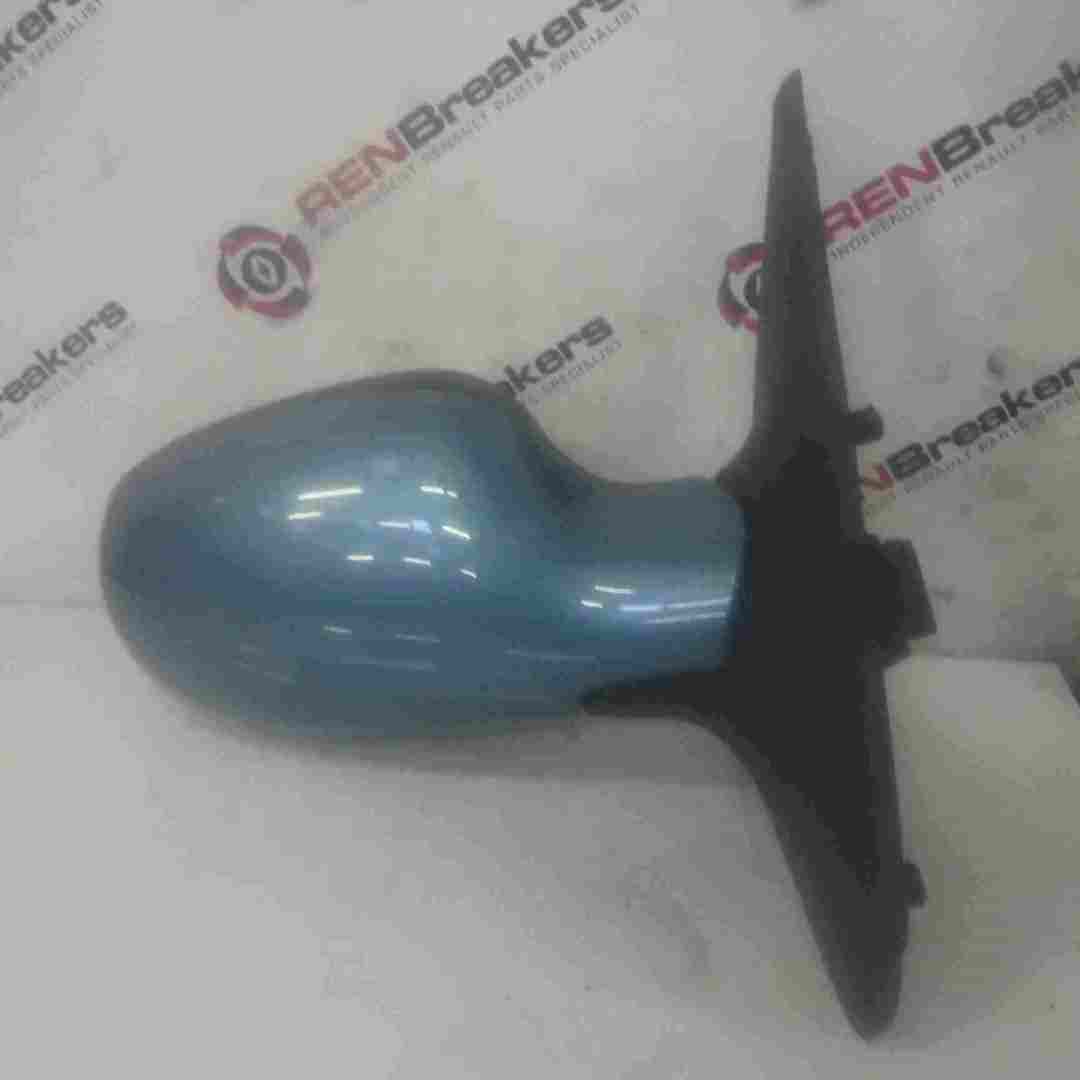 Renault Clio MK2 2001-2006 Drivers OS Wing Mirror Green Blue TEF47