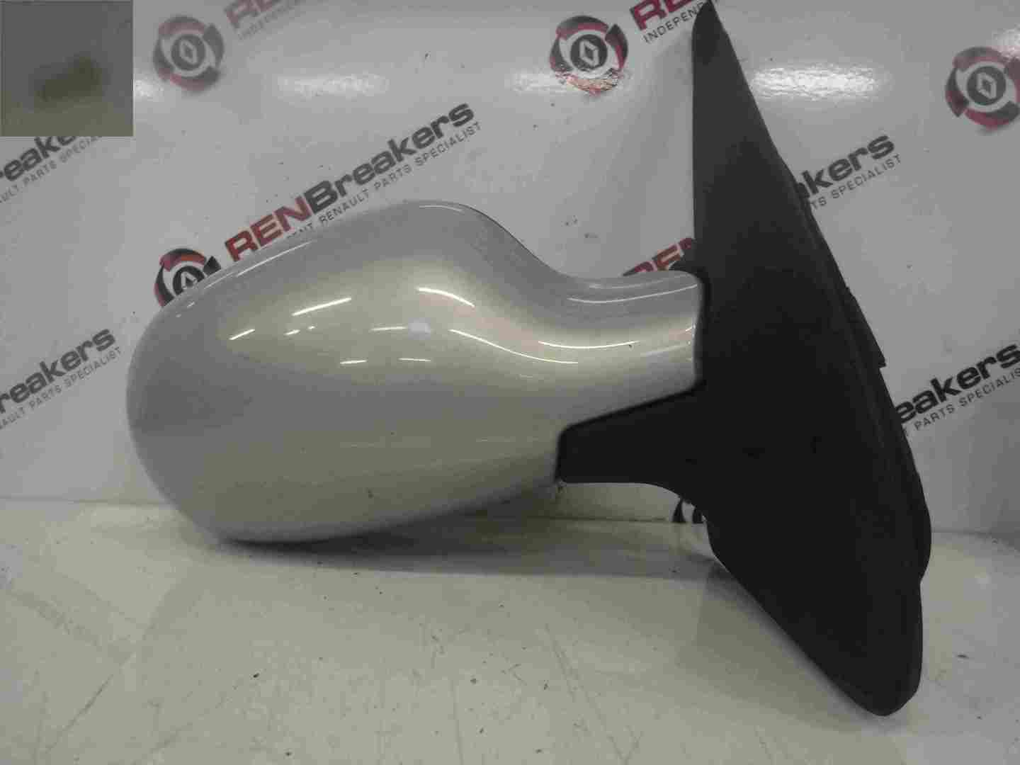 Renault Clio MK2 2001-2006 Drivers OS Wing Mirror Silver 632