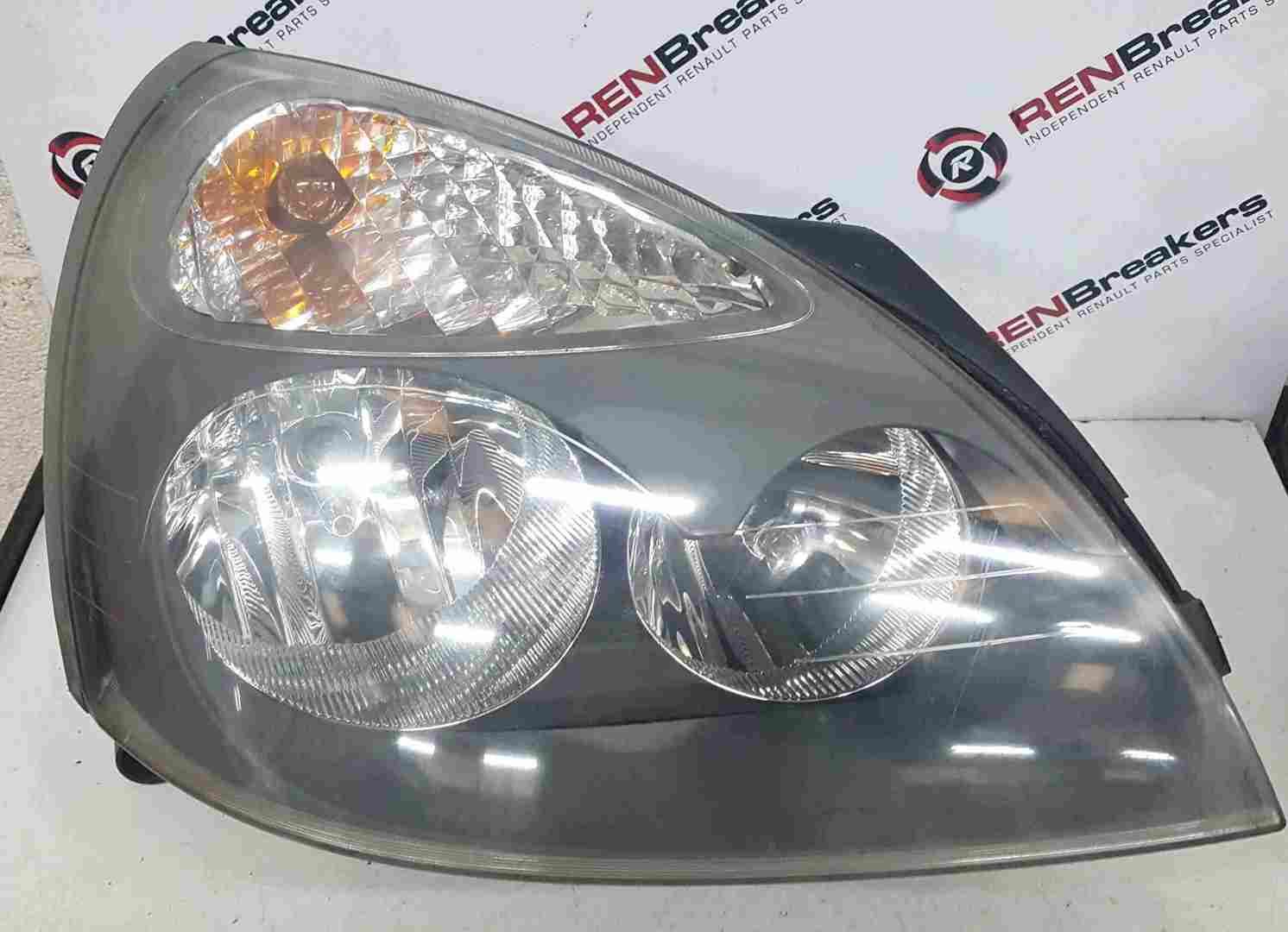 Renault Clio MK2 2001-2006 Drivers OSF Front Headlight Grey Backing 8200478987J