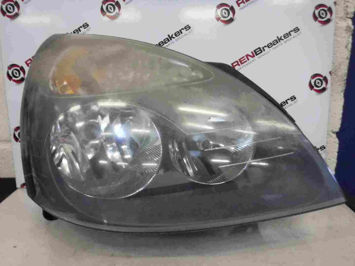 Renault Clio MK2 2001-2006 Drivers OSF Front Headlight Grey Cloudy