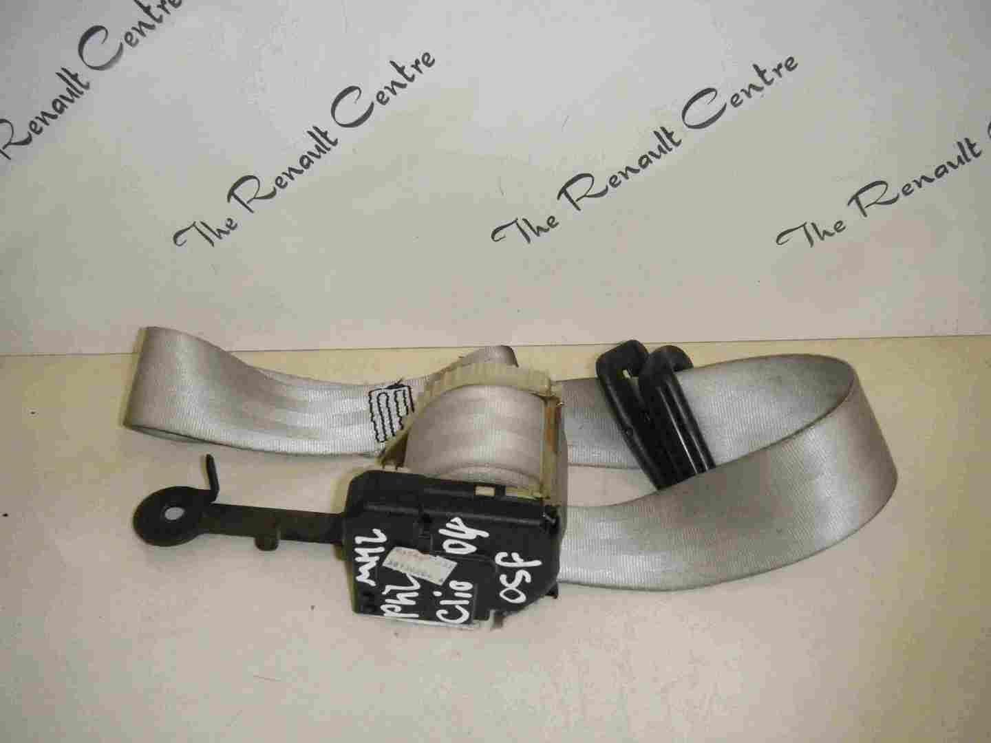 Renault Clio MK2 2001-2006 Drivers OSF Front Seat Belt Grey Silver 3dr