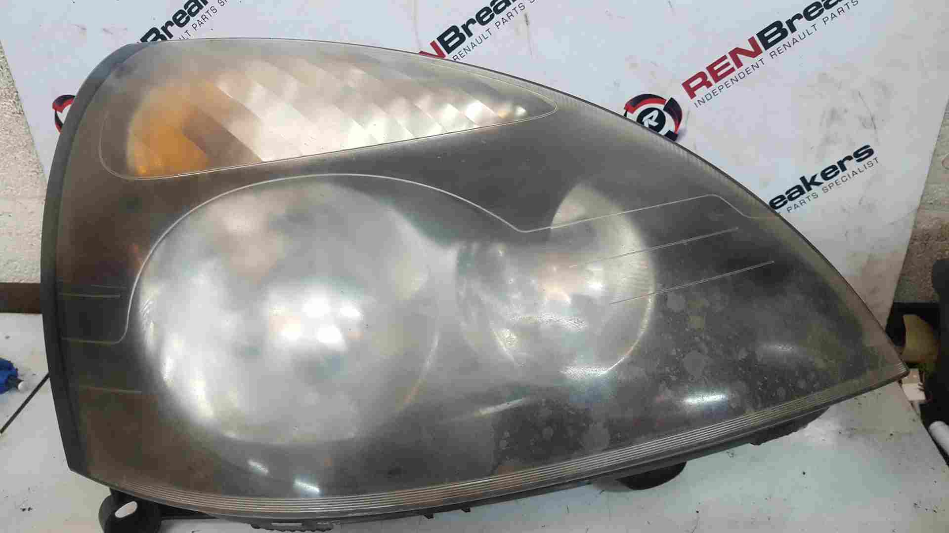 Thumb 5 Renault Clio MK2 2001-2006 Drivers OSF OS Headlight Lens Cloudy Black Backing