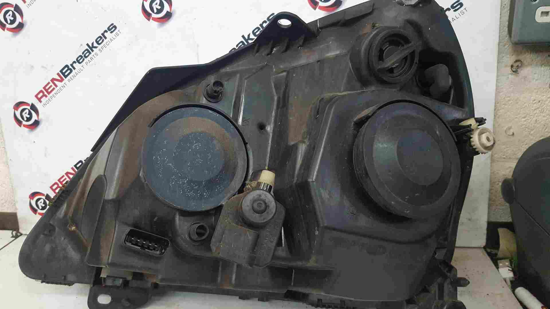 Thumb 3 Renault Clio MK2 2001-2006 Drivers OSF OS Headlight Lens Cloudy Black Backing