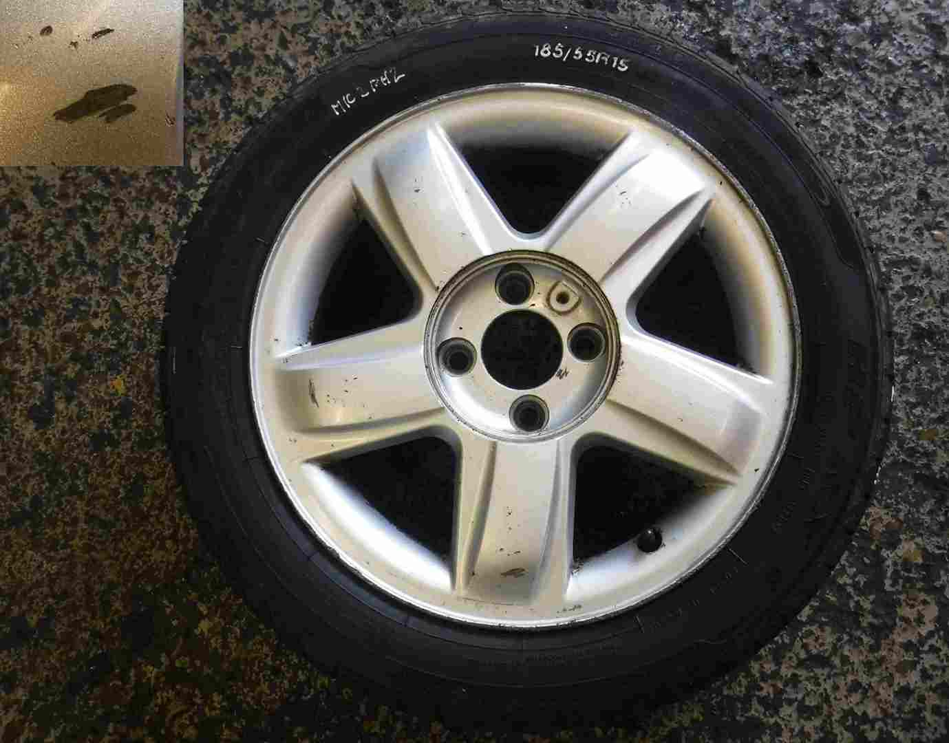 Renault Clio MK2 2001-2006 Dynamique Alloy Wheel + Tyre 185 55 15 7mm 3/5