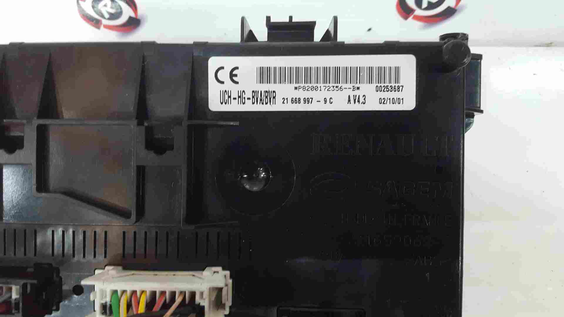 Renault Clio MK2 2001-2006 Fuse Box UCH BCM RECODING SERVICE 8200172356