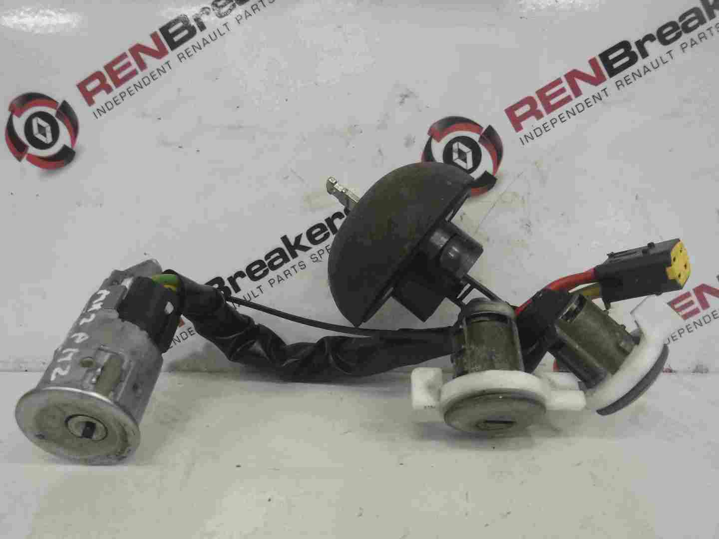 Renault Clio MK2 2001-2006 Ignition Barrel 2 Door Locks Petrol Cap + Key