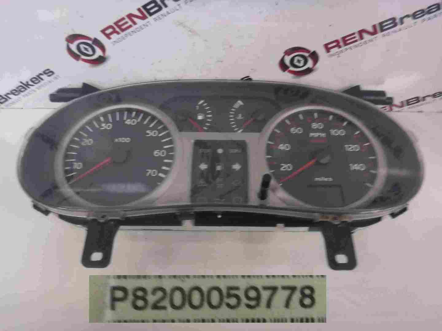 Renault Clio MK2 2001-2006 Instrument Panel Dials Clocks Gauges 155k 8200059778