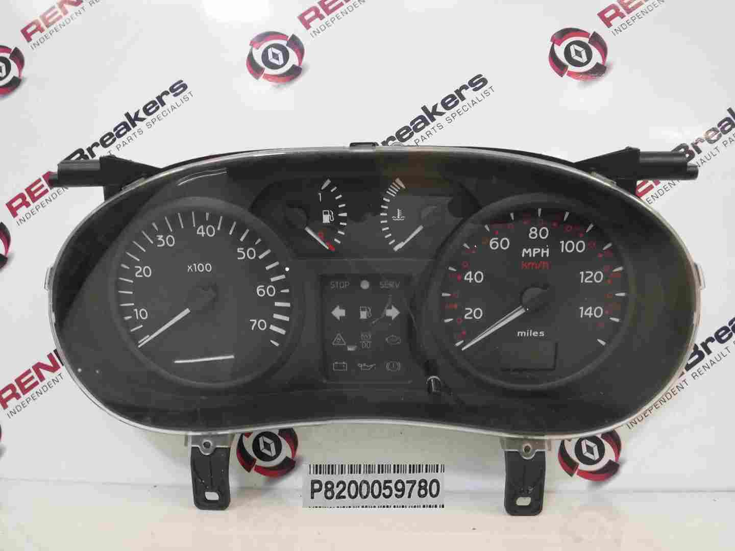 Renault Clio MK2 2001-2006 Instrument Panel Dials Gauges Clocks 128K 8200059780