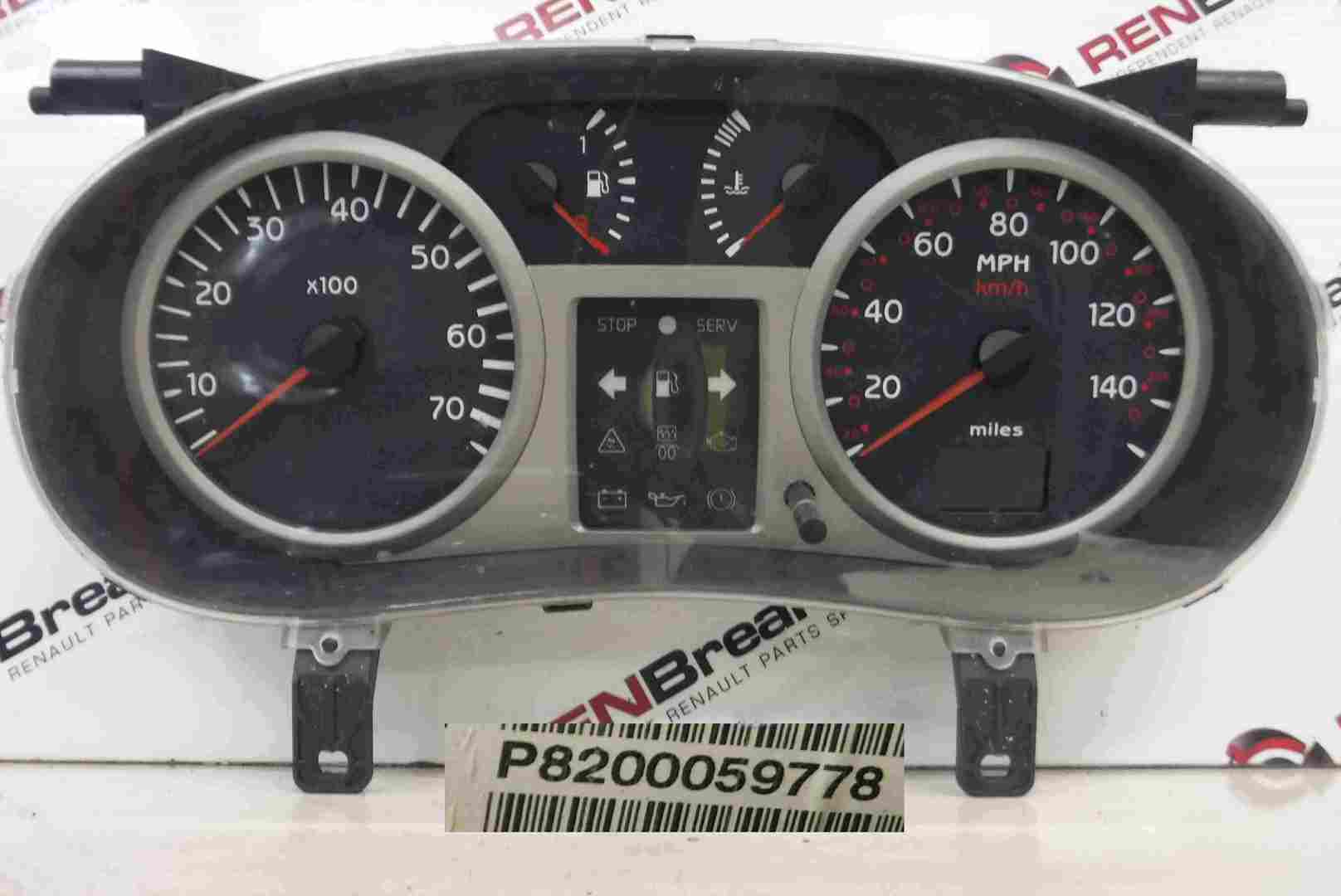 Renault Clio MK2 2001-2006 Instrument Panel Dials Gauges Speedo 86654K