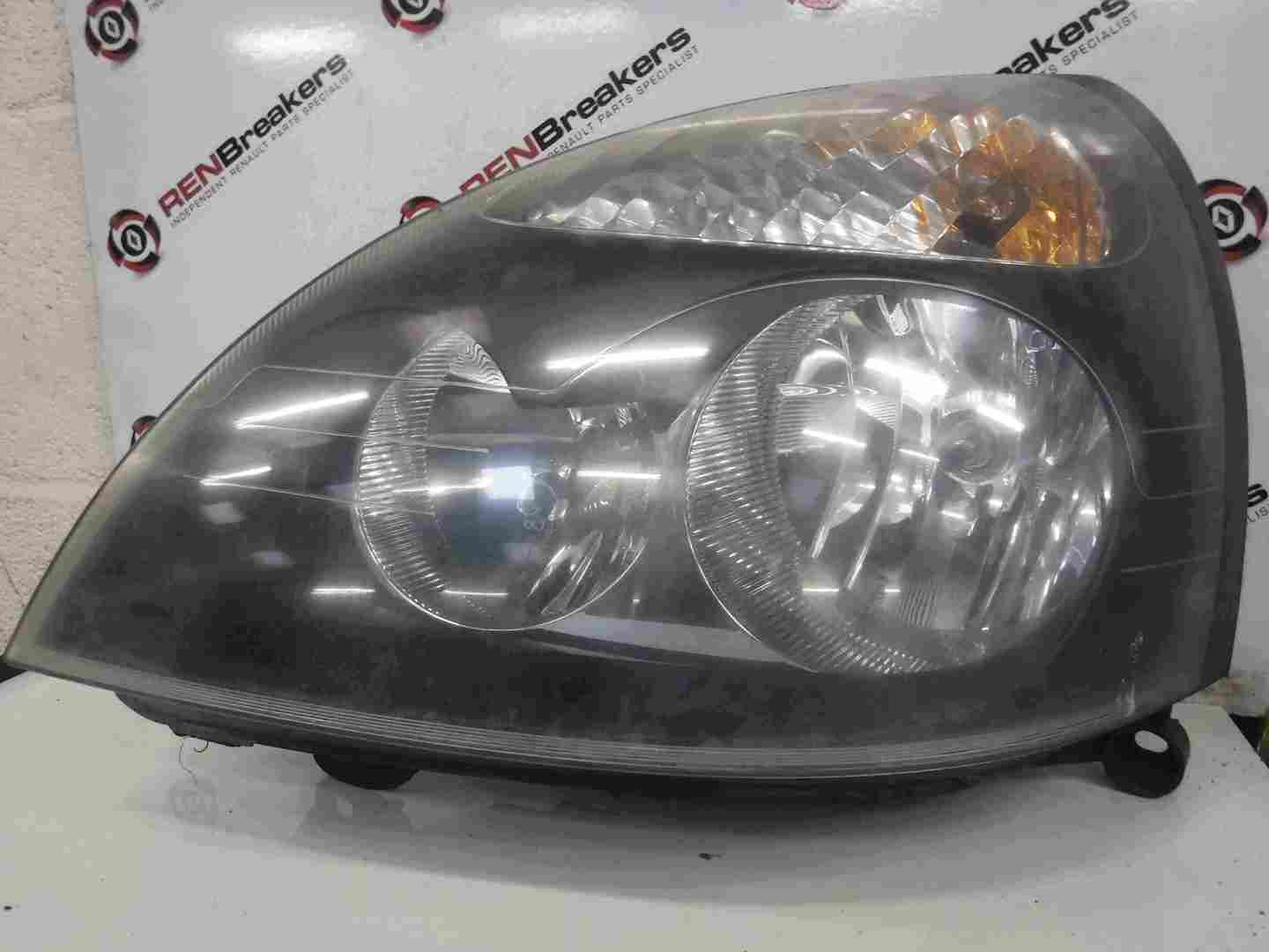Renault Clio MK2 2001-2006 Passenger NSF Front Headlight Black Backing 