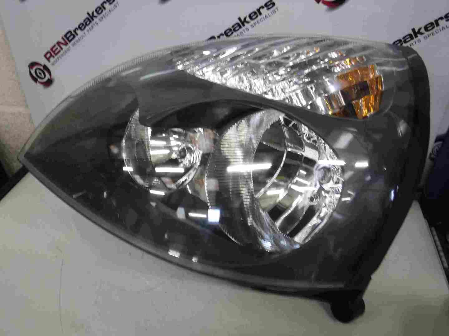 Renault Clio MK2 2001-2006 Passenger NSF Front Headlight Black Backing