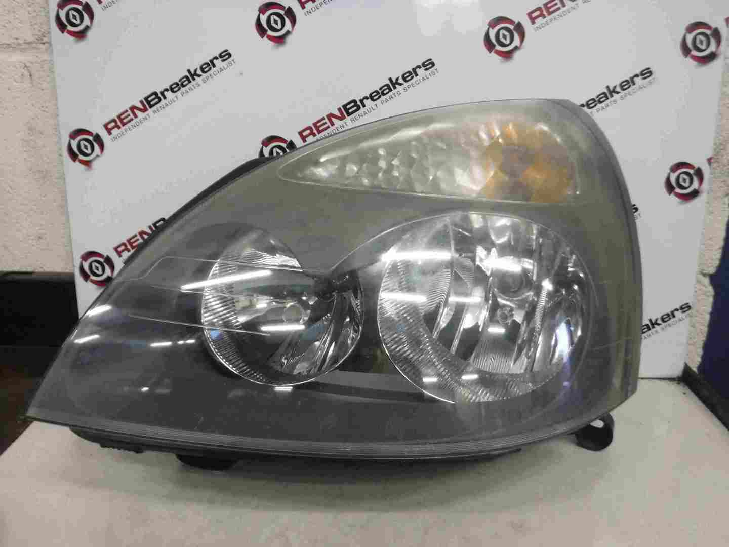 Renault Clio MK2 2001-2006 Passenger NSF Front Headlight Grey