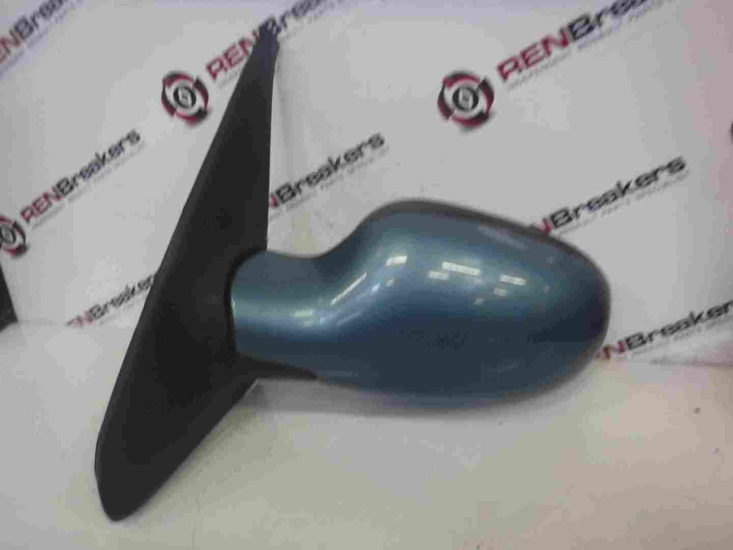 Renault Clio MK2 2001-2006 Passenger NSF Front Wing Mirror Aqua Blue Green TEF47