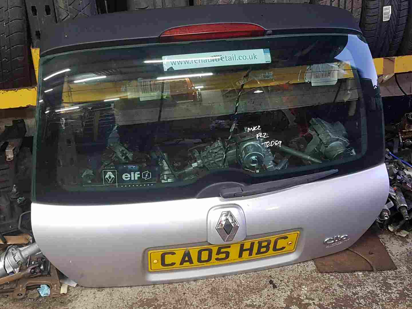 Renault Clio MK2 2001-2006 Rear Boot Tailgate Silver Ted69