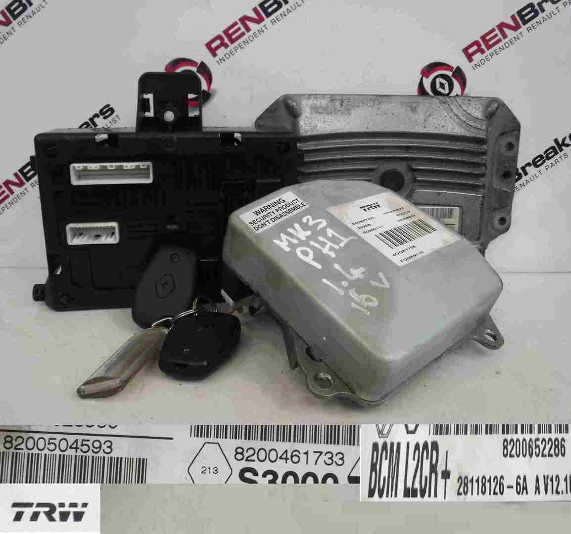 Renault Clio MK3 2005-2009 1.4 16v ECU SET UCH BCM Steering + 2 Key Fobs