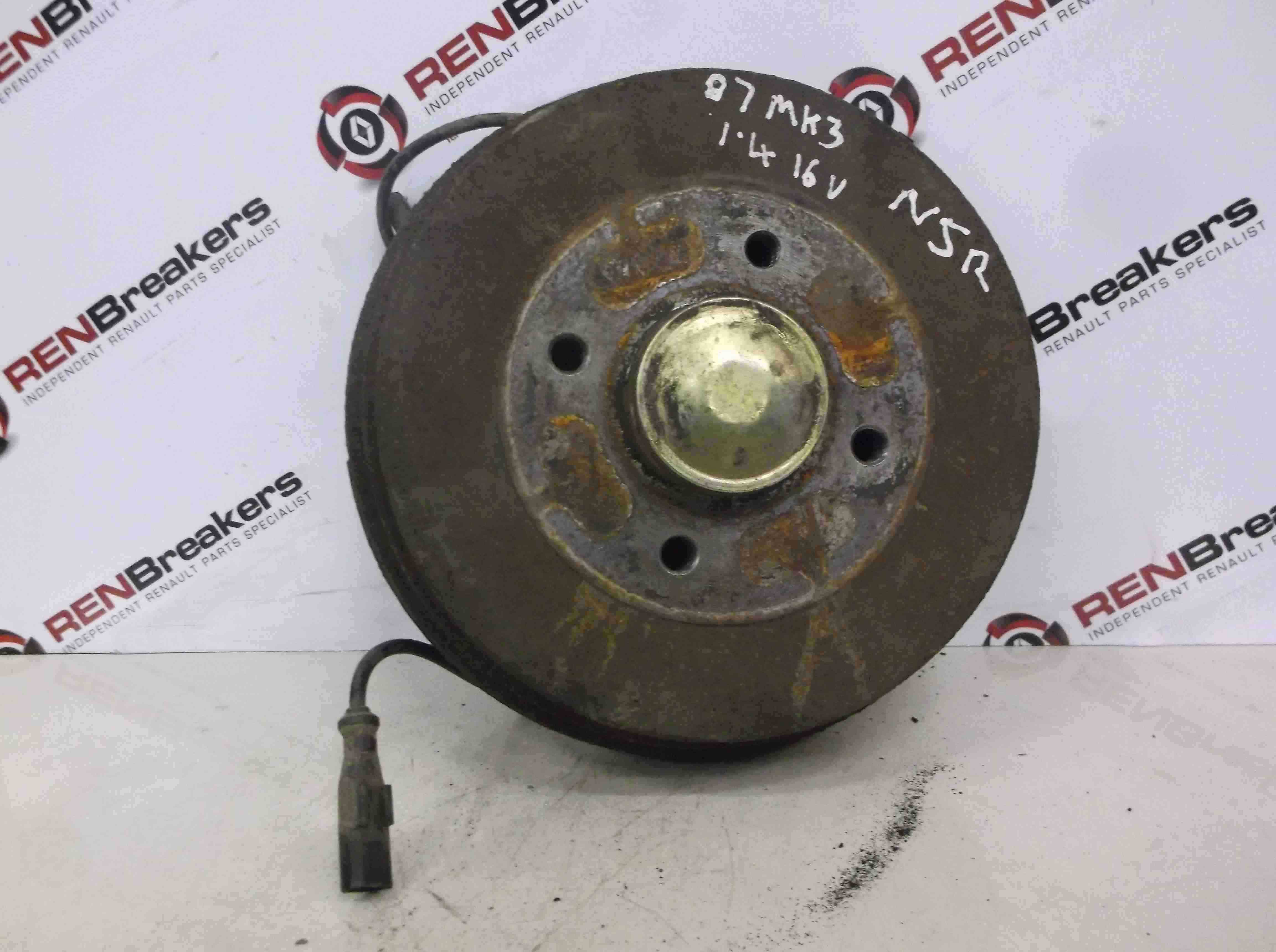 Renault Clio MK3 2005-2012 1.4 16v Passenger NSR Rear Hub Drum Stub Axle  ABS