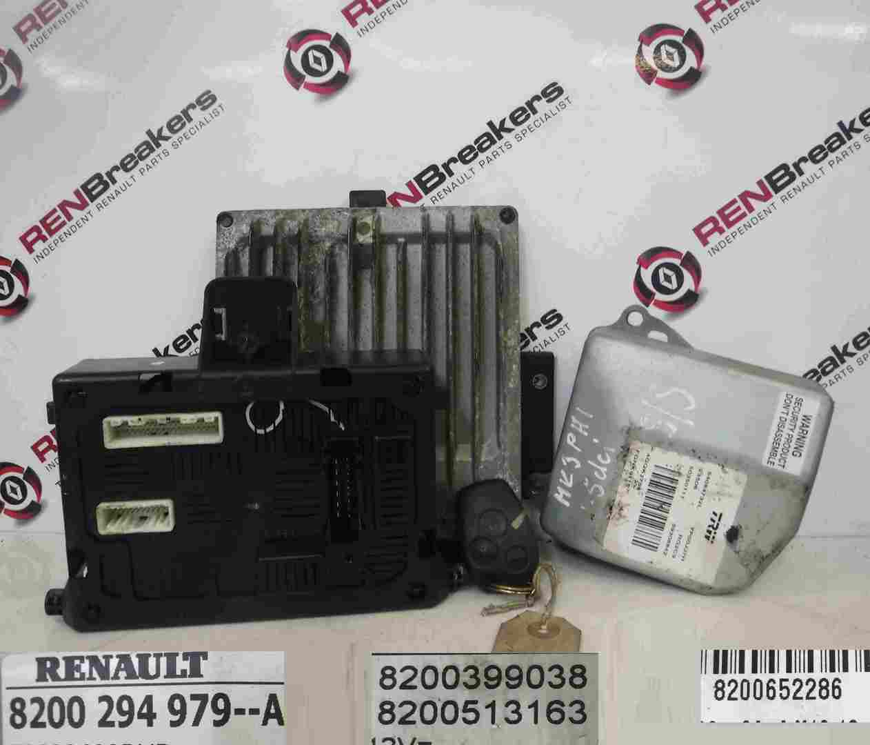 Renault Clio MK3 2005-2009 1.5 dCi ECU SET UCH BCM Steering Lock + Key Fob