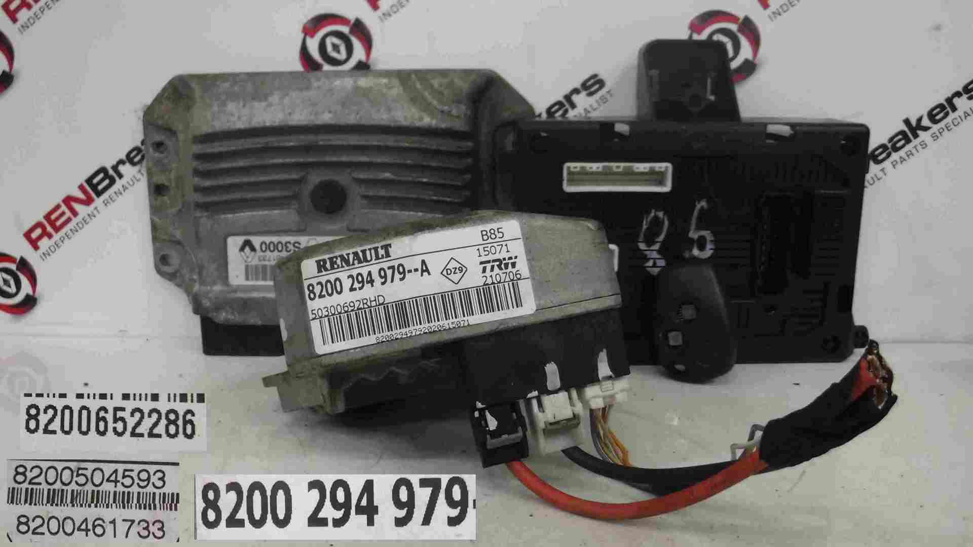 Renault Clio MK3 2005-2009 1.6 16v ECU SET UCH BCM Immobiliser   Key Fob