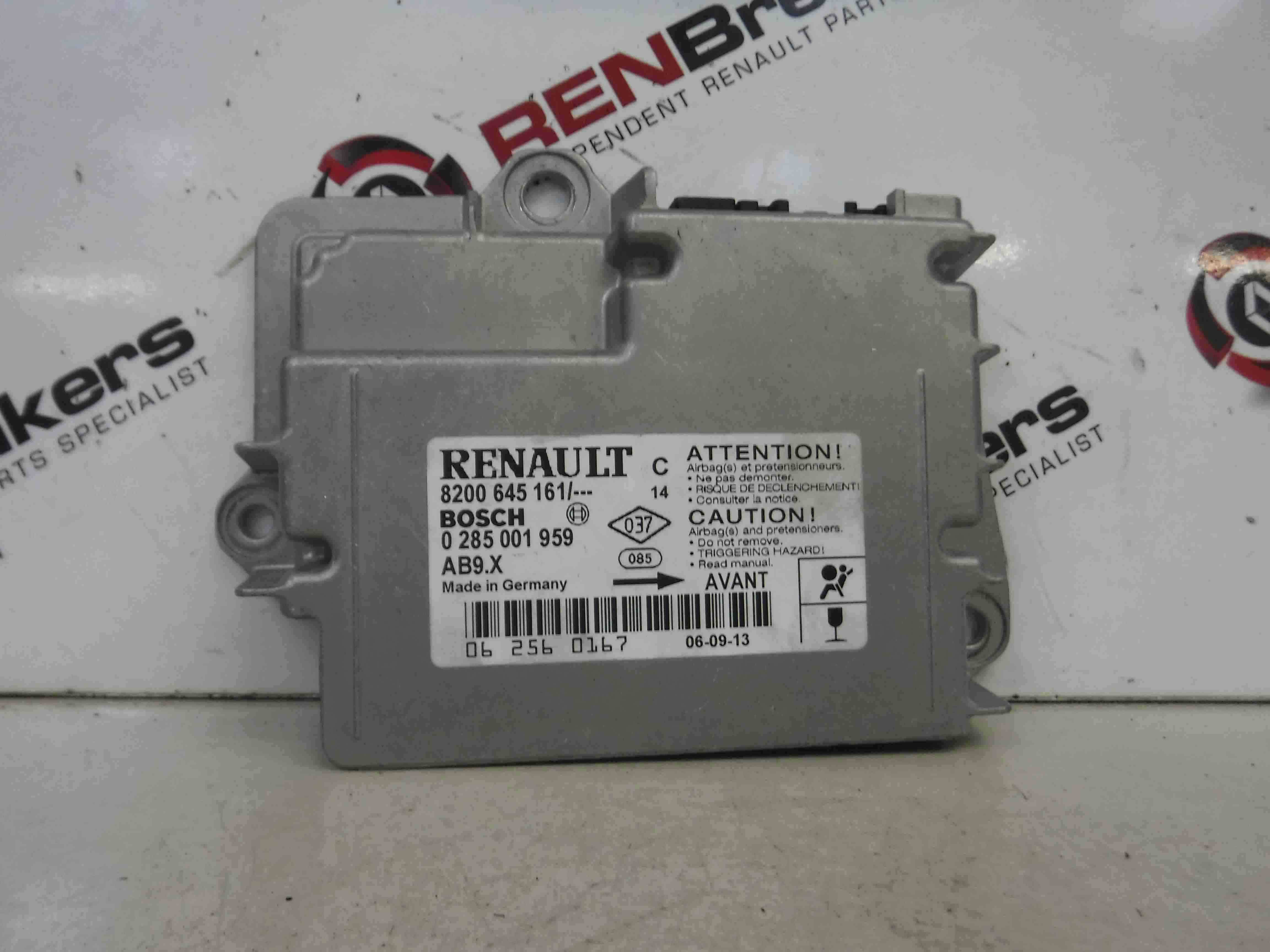 Renault Clio MK3 2005-2009 Airbag ECU Module Computer 8200645161 0285001959