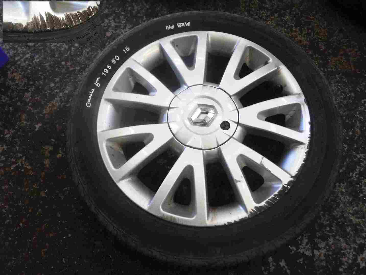 Renault Clio MK3 2005-2009 Canasta Alloy Wheel + Tyre 195 55 16 7mm 8200666351