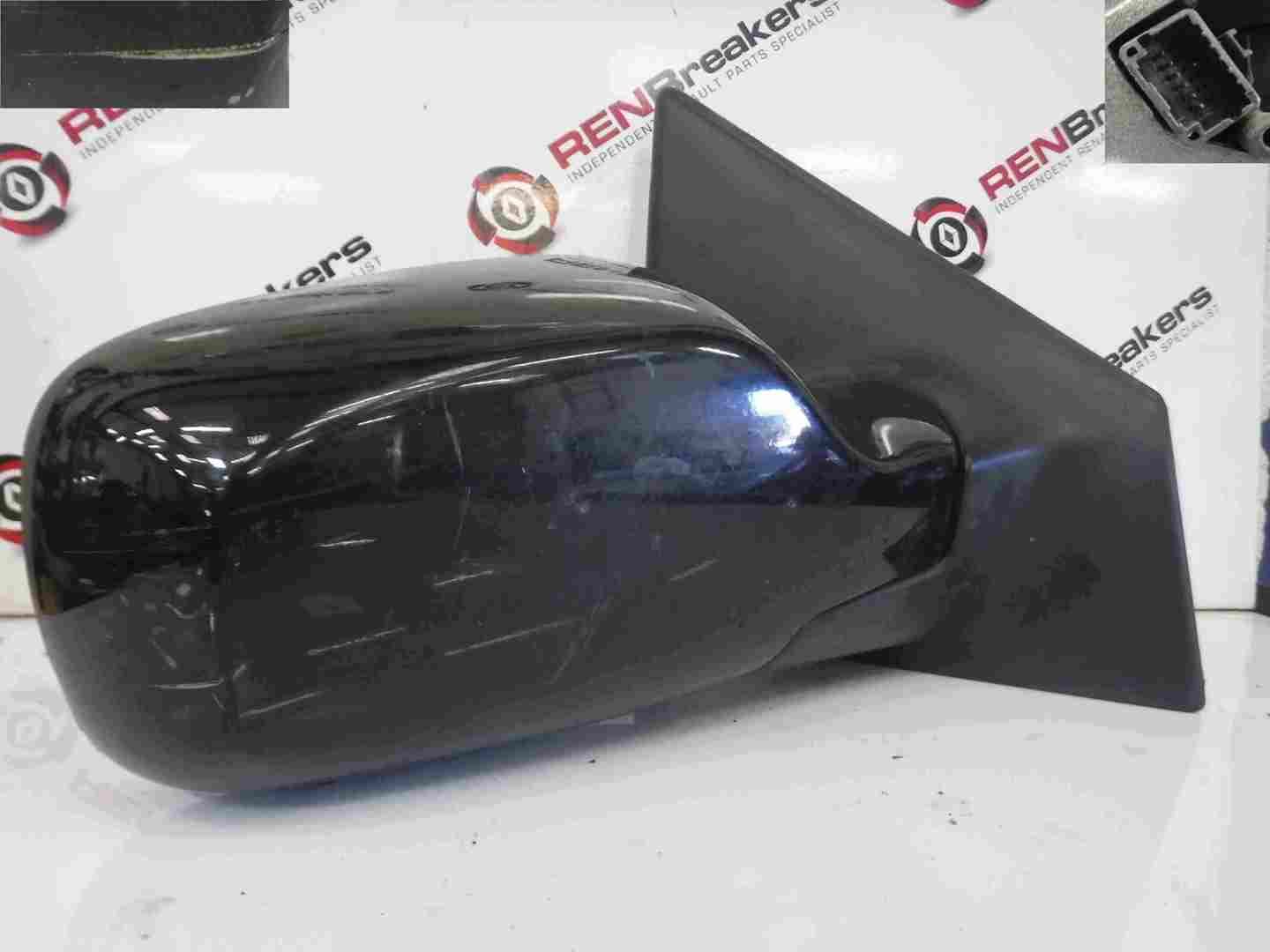 Renault Clio MK3 2005-2009 Drivers OS Wing Mirror Black 676