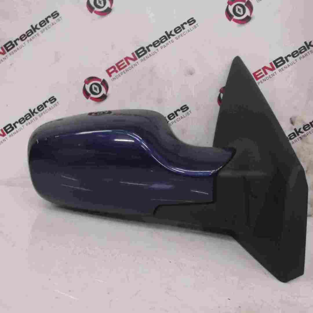 Renault Clio MK3 2005-2009 Drivers OS Wing Mirror Blue 432