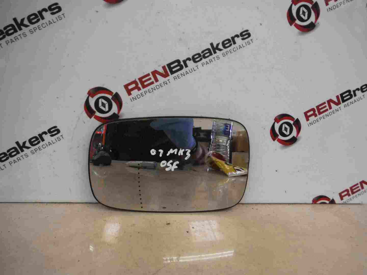 Renault Clio MK3 2005-2009 Drivers OS Wing Mirror Glass 1