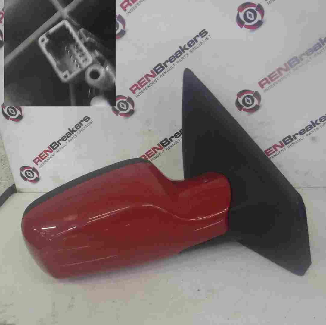 Renault Clio MK3 2005-2009 Drivers OS Wing Mirror Red 727