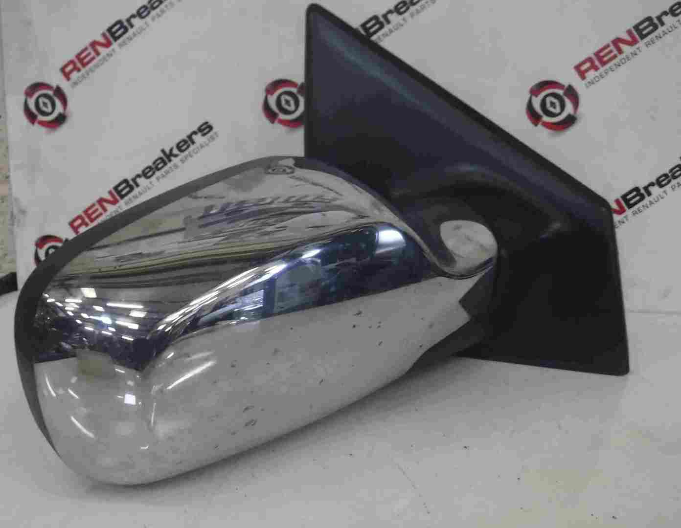 Renault Clio MK3 2005-2009 Drivers OS Wing Mirror With Chrome Cover