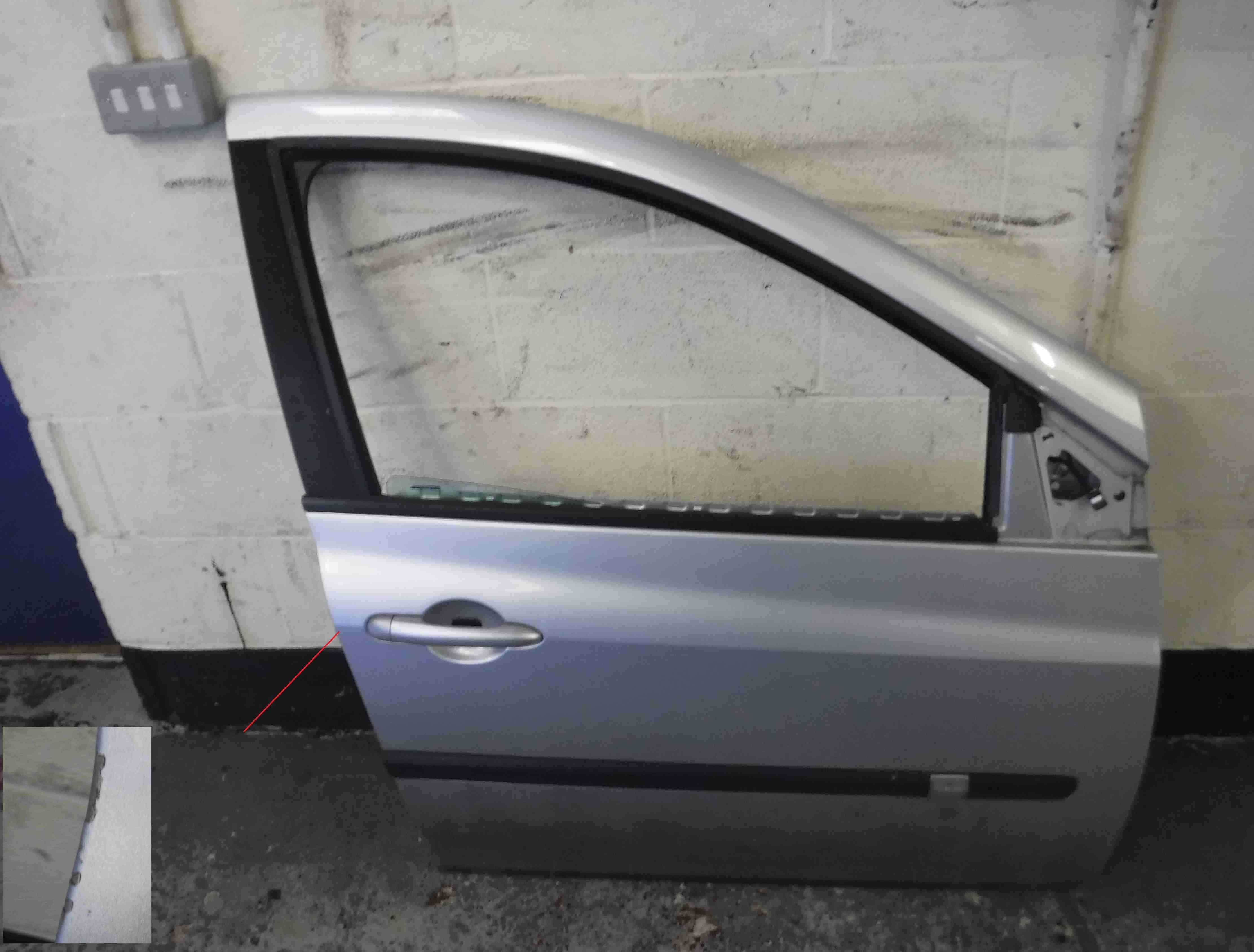Renault Clio MK3 2005-2009 Drivers OSF Front Door Silver TED69 5dr