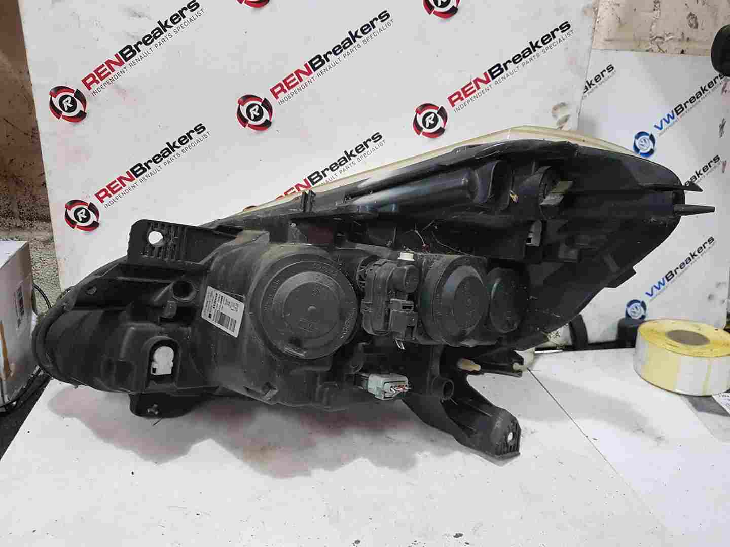 Thumb 5 Renault Clio MK3 2009-2012 Drivers OSF Front Head Lamp Headlight Chrome Cloudy
