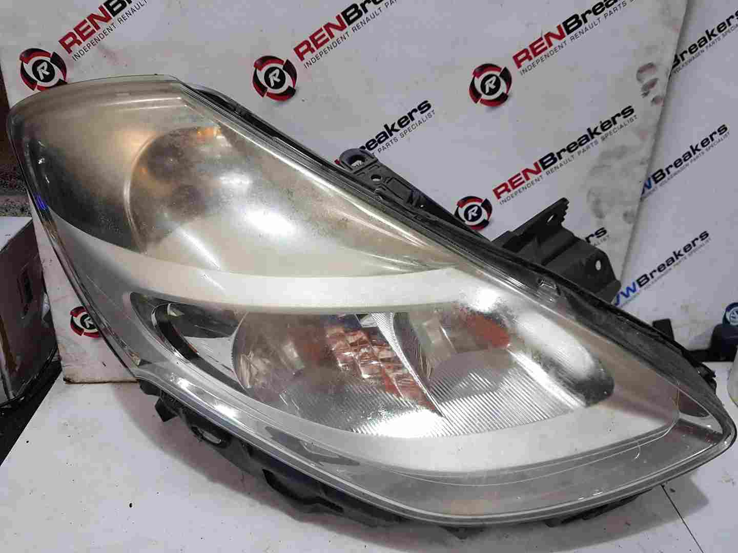 Thumb 2 Renault Clio MK3 2009-2012 Drivers OSF Front Head Lamp Headlight Chrome Cloudy